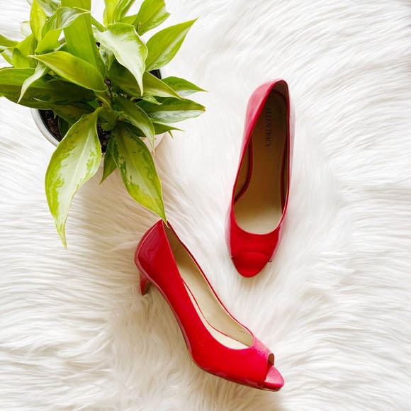 - SOLD - Ellen Tracy Vanna Peep Toe Heels - Picture 1 of 9